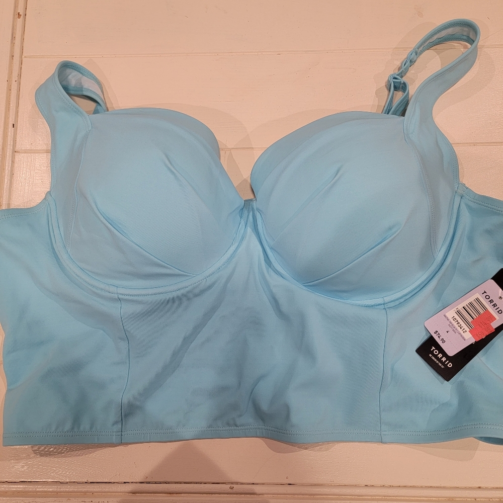 TORRID size 4 push up swim top